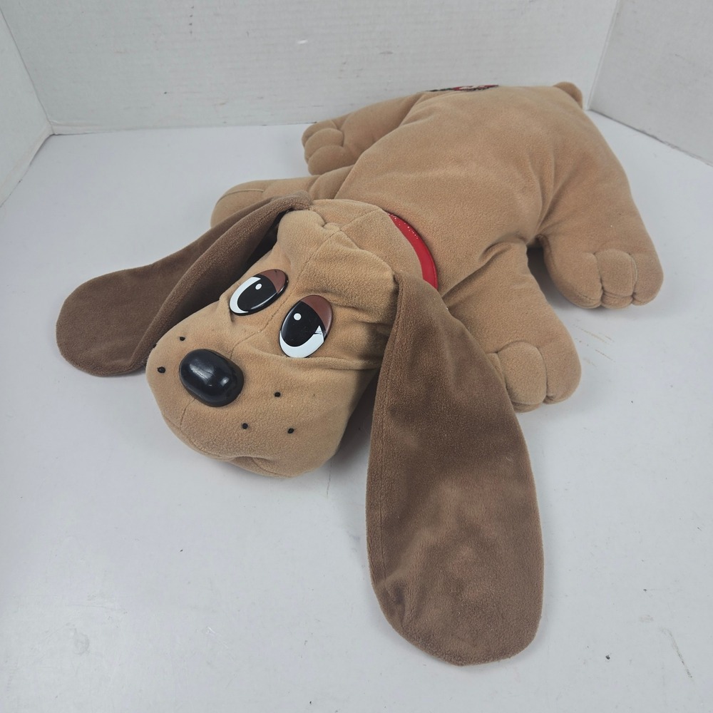 Pound Puppies Interactive Plush Barking Dog Tan 18" VTG 1998 Galoob Toy VIDEO
